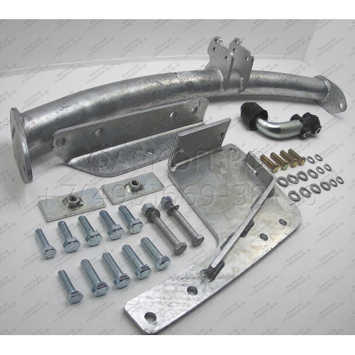 T050A GALIA Полностью оцинкованный фаркоп на Toyota Land Cruiser 100 1998-2008, Lexus LX470 1998-2008. Тип шара: A. Установка без снятия и выреза бампера. Нагрузки: 3500/140 кг, масса фаркопа 24,52 кг