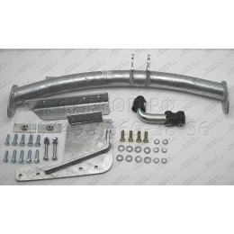 T050A GALIA Полностью оцинкованный фаркоп на Toyota Land Cruiser 100 1998-2008, Lexus LX470 1998-2008. Тип шара: A. Установка без снятия и выреза бампера. Нагрузки: 3500/140 кг,