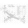T113-E Лидер-плюс ТСУ для Toyota Land Cruiser Prado J120 2002-2009, Toyota Land Cruiser Prado J150 2009-2023, Lexus GX 470 2002-2009, Lexus GX 460 2009-2023 без снятия и выреза бампера. Тип шара: E. Нагрузки: 2000/100 кг, масса фаркопа 19,5 кг (без электр