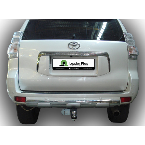 T123-AE Лидер-плюс ТСУ для Toyota Land Cruiser Prado J120 2002-2009, Toyota Land Cruiser Prado J150 2009-2023. Требуется подрезка бампера. Тип шара: AE. Нагрузки: 1500/75 кг, масса фаркопа 7,48 кг (без электрики в комплекте)