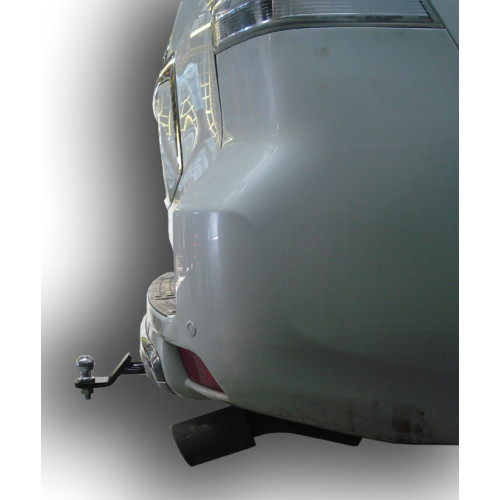 T123-AE Лидер-плюс ТСУ для Toyota Land Cruiser Prado J120 2002-2009, Toyota Land Cruiser Prado J150 2009-2023. Требуется подрезка бампера. Тип шара: AE. Нагрузки: 1500/75 кг, масса фаркопа 7,48 кг (без электрики в комплекте)