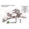 T123-AE Лидер-плюс ТСУ для Toyota Land Cruiser Prado J120 2002-2009, Toyota Land Cruiser Prado J150 2009-2023. Требуется подрезка бампера. Тип шара: AE. Нагрузки: 1500/75 кг, масса фаркопа 7,48 кг (без электрики в комплекте)