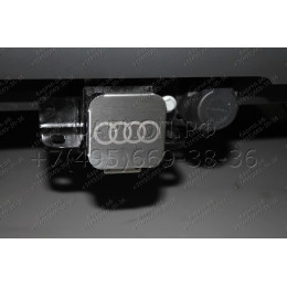 TCU00152 ТСС Фаркоп оцинкованный на Audi Q8 2019-. Требуется подрезка бампера. Тип шара: E (шаровый узел под американский квадрат с нержавеющим шаром).