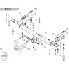 TCU00393 ТСС Фаркоп на Kaiyi X3 Pro 2023- без подрезки бампера. Тип шара: E (шаровый узел под американский квадрат). Нагрузки: 750/50 кг