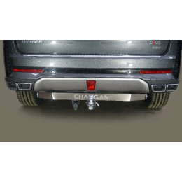 TCU00421 ТСС Фаркоп на Changan CS95 2024- без подрезки бампера. Тип шара: E (шаровый узел под американский квадрат). Нагрузки: 1200/75 кг