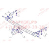 TY 23 AVTOS Фаркоп на Toyota RAV4, кроме удлиненной 2009-2013 без подрезки бампера. Тип шара: A. Нагрузки: 1500/75 кг, масса фаркопа 18,5 кг (без электрики в комплекте)