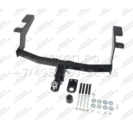 H.T69.E HALTY Фаркоп на Toyota Probox / Suceed 2WD/4WD 2014- без подрезки бампера. Тип шара: E. Нагрузки: 550/75 кг, масса фаркопа 19,5 кг