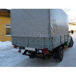 UAZ-08 AVTOS Фаркоп на УАЗ Cargo 2011-, УАЗ Profi 2017- без снятия и подрезки бампера. Тип шара: F. Нагрузки: 2000/100 кг, масса фаркопа 22 кг (электрика в комплекте)