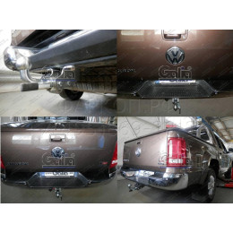 V076C GALIA Полностью оцинкованный фаркоп на Volkswagen Amarok 2010-2022. Тип шара: C (горизонтальный съемный). Установка без снятия и выреза бампера. Нагрузк
