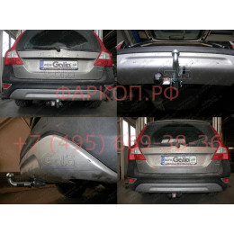 V084A GALIA Полностью оцинкованный фаркоп на Volvo XC70 2007-2016. Тип шара: A. Невидимый вырез бампера. Нагрузки: 2100/90 кг, масса фаркопа 18,22 кг