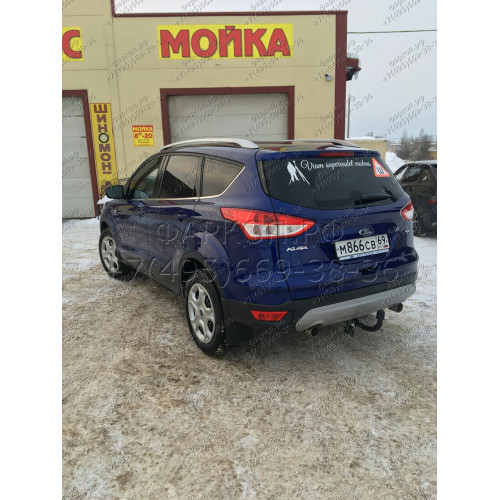 3976-A ORIS Фаркоп на Ford Kuga 2013-2019 без выреза в бампере. Тип шара: A. Нагрузки: 2000/100 кг, масса фаркопа 22,5 кг (без электрики в комплекте)