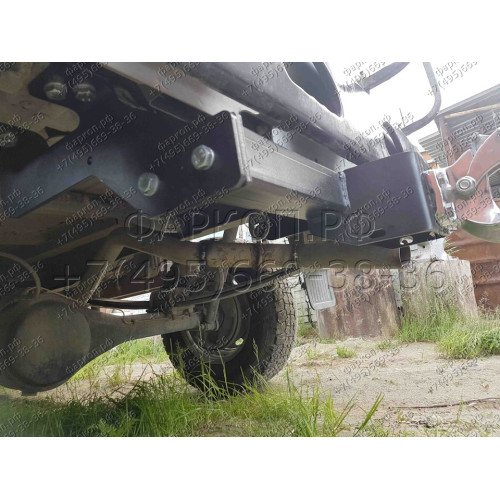 5605-F ORIS Фаркоп на ГАЗ 2752 Соболь, ГАЗ 2217 Баргузин (глушитель в бок) 1999- без подрезки бампера. Тип шара: F. Нагрузки: 1400/75 кг, масса фаркопа 18,9 кг (без электрики в комплекте)