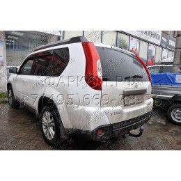 4371-A ORIS Фаркоп на Nissan X-Trail T31 2007-2015 без выреза в бампере. Тип шара: A. Нагрузки: 1500/75 кг, масса фаркопа 22,4 кг (без электрики в комплекте)
