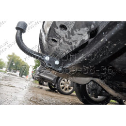 4371-A ORIS Фаркоп на Nissan X-Trail T31 2007-2015 без выреза в бампере. Тип шара: A. Нагрузки: 1500/75 кг, масса фаркопа 22,4 кг (без электрики в комплекте)