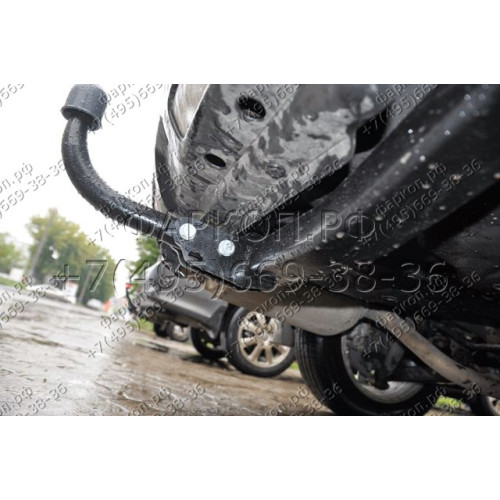 4371-A ORIS Фаркоп на Nissan X-Trail T31 2007-2015 без выреза в бампере. Тип шара: A. Нагрузки: 1500/75 кг, масса фаркопа 22,4 кг (без электрики в комплекте)