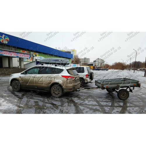 3976-A ORIS Фаркоп на Ford Kuga 2013-2019 без выреза в бампере. Тип шара: A. Нагрузки: 2000/100 кг, масса фаркопа 22,5 кг (без электрики в комплекте)