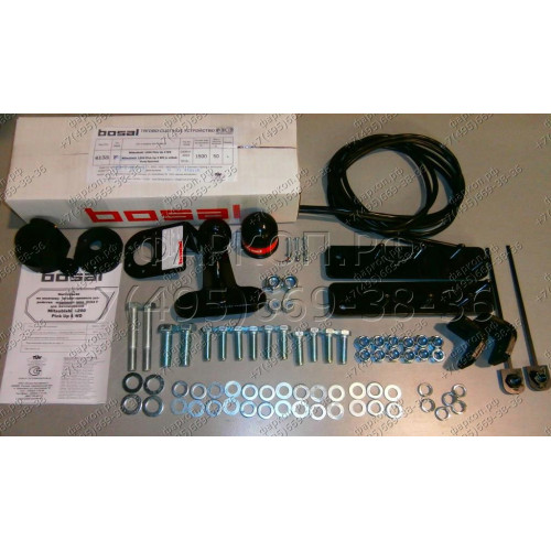 4153-F ORIS Фаркоп на Mitsubishi L200 2007-2014, L200 Triton 2019-2023 без выреза в бампере. Тип шара: F. Нагрузки: 1500/75 кг, масса фаркопа 31,9 кг (без электрики в комплекте)