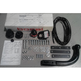 4371-A ORIS Фаркоп на Nissan X-Trail T31 2007-2015 без выреза в бампере. Тип шара: A. Нагрузки: 1500/75 кг, масса фаркопа 22,4 кг (без электрики в комплекте)