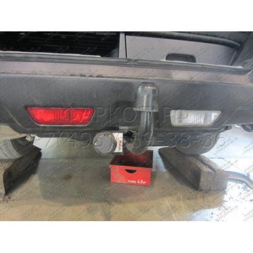 4371-A ORIS Фаркоп на Nissan X-Trail T31 2007-2015 без выреза в бампере. Тип шара: A. Нагрузки: 1500/75 кг, масса фаркопа 22,4 кг (без электрики в комплекте)