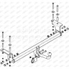 NS 13 AVTOS Фаркоп на Nissan Qashqai 2007-2014. Необходима подрезка бампера. Тип шара: A. Нагрузки: 1200/75 кг, масса фаркопа 13,6 кг (без электрики в комплекте)