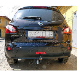 NS 13 AVTOS Фаркоп на Nissan Qashqai 2007-2014. Необходима подрезка бампера. Тип шара: A. Нагрузки: 1200/75 кг, масса фаркопа 13,6 кг (без электрики в комплекте)