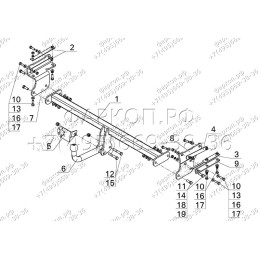 NS 13 AVTOS Фаркоп на Nissan Qashqai 2007-2014. Необходима подрезка бампера. Тип шара: A. Нагрузки: 1200/75 кг, масса фаркопа 13,6 кг (без электрики в комплекте)
