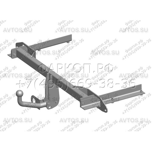 OP 05 AVTOS Фаркоп на Opel Astra J хетчбек 5 дверей 2009-2015. Необходима подрезка бампера. Тип шара: A. Нагрузки: 1500/75 кг, масса фаркопа 20 кг (без электрики в комплекте)