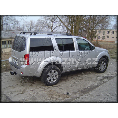 N-080 STEINHOF Фаркоп на Nissan Pathfinder R51 01/2005-2014. Требуется подрезка бампера. Тип шара: A. Нагрузки: 3000/120 кг, масса фаркопа 10,2 кг (без электрики в комплекте)