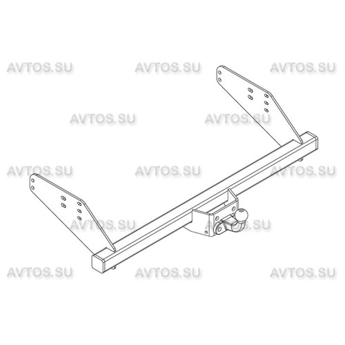 UAZ-08 AVTOS Фаркоп на УАЗ Cargo 2011-, УАЗ Profi 2017- без снятия и подрезки бампера. Тип шара: F. Нагрузки: 2000/100 кг, масса фаркопа 22 кг (электрика в комплекте) (без электрики в комплекте)