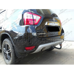 NS 28 AVTOS Фаркоп на Nissan Terrano 2014-2015. Необходима подрезка бампера. Тип шара: A. Нагрузки: 1250/75 кг, масса фаркопа 14 кг (без электрики в комплекте)