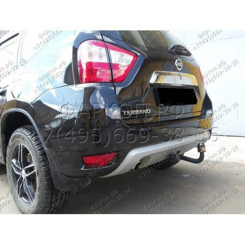 NS 28 AVTOS Фаркоп на Nissan Terrano 2014-2015. Необходима подрезка бампера. Тип шара: A. Нагрузки: 1250/75 кг, масса фаркопа 14 кг (без электрики в комплекте)