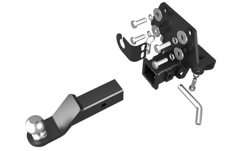 T23.01E FARKOPROS Фаркоп на Toyota Land Cruiser Prado 120/150 2002-2009, 2009-2023, FJ Cruiser 2006-, Lexus GX 460 2009-2015, Lexus GX 470 2002-2009 без подрезки бампера. Тип шара: E (легкосъемный шар под квадрат). Нагрузки: 2500/75 кг (без электрики в ко