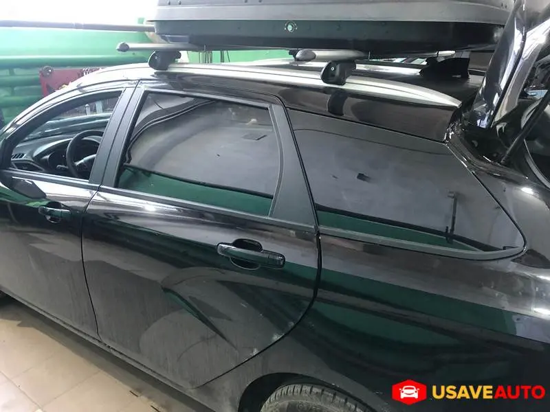 Установка фаркопа на LADA Vesta + тонировка и дефлекторы