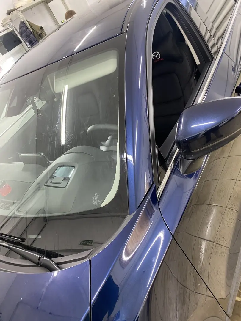 Оклейка  Mazda CX 5 зона атаки 