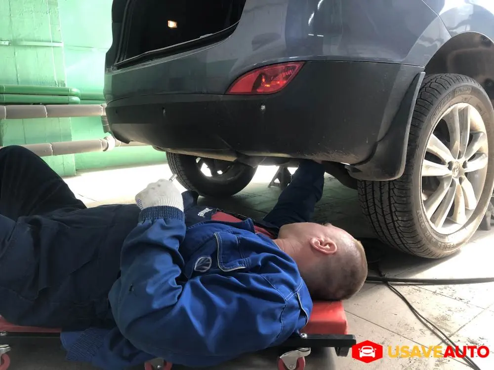 Установка фаркопа на Hyundai ix35