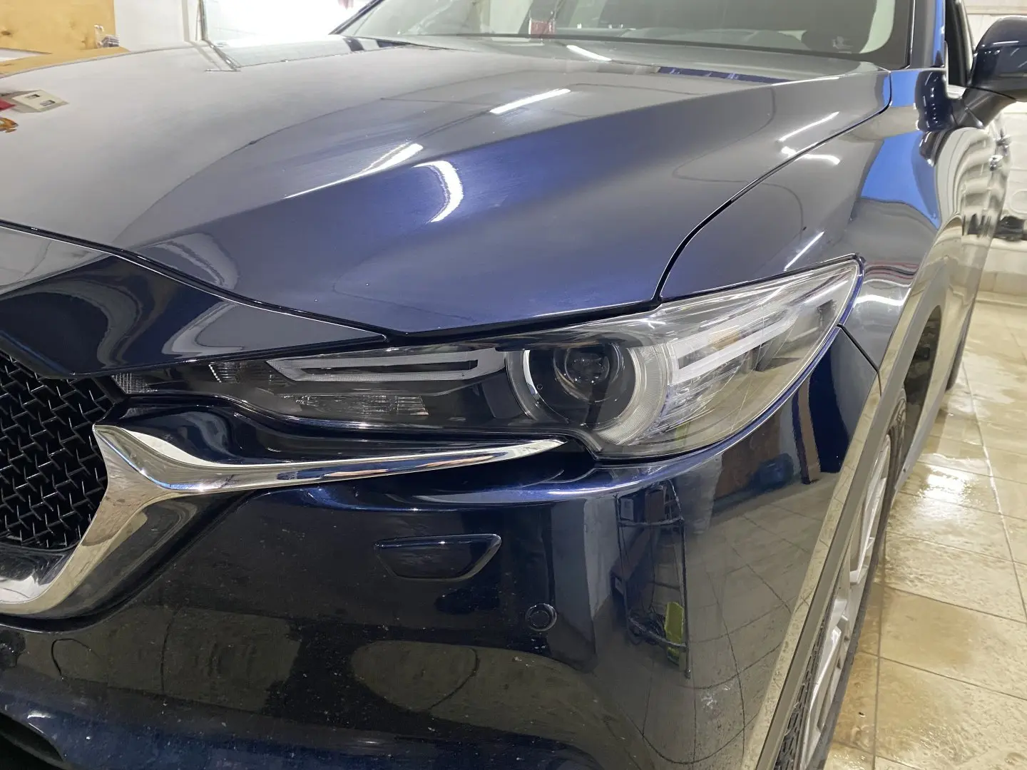 Оклейка  Mazda CX 5 зона атаки 