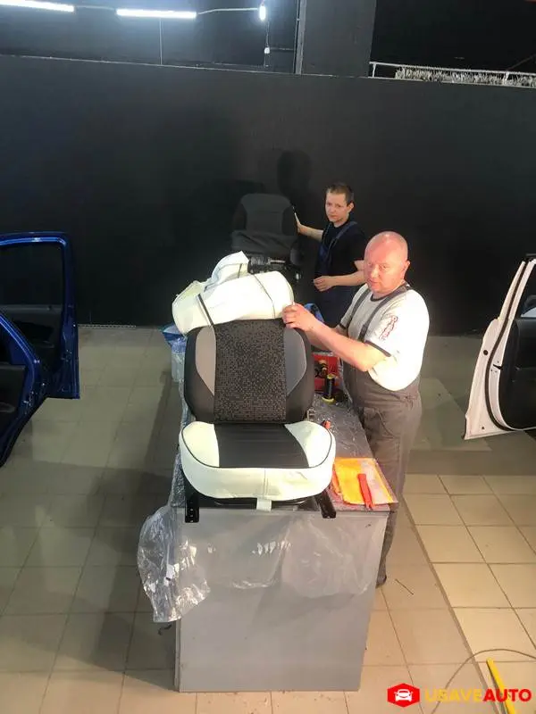 Установка чехлов на Lada Granta 2018 Установка чехлов на Lada Granta 2018