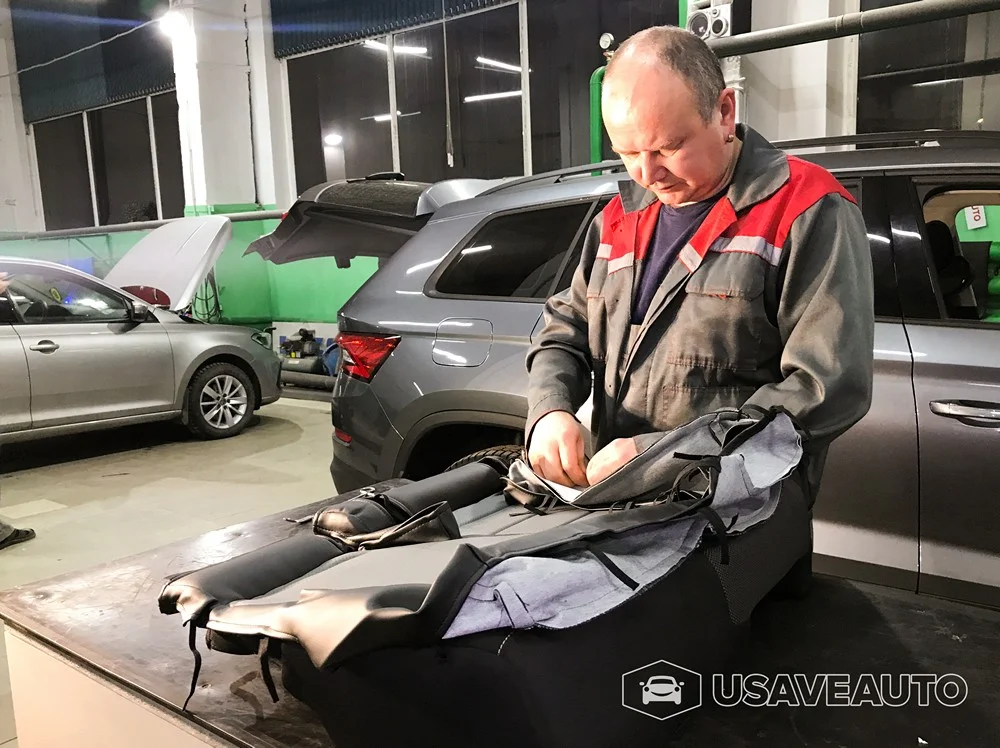 Установка чехлов