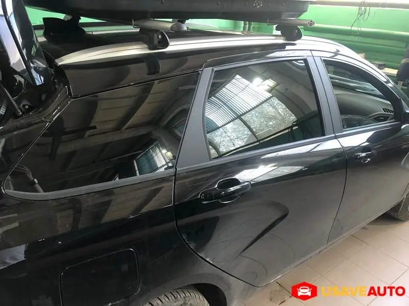 Установка фаркопа на LADA Vesta + тонировка и дефлекторы