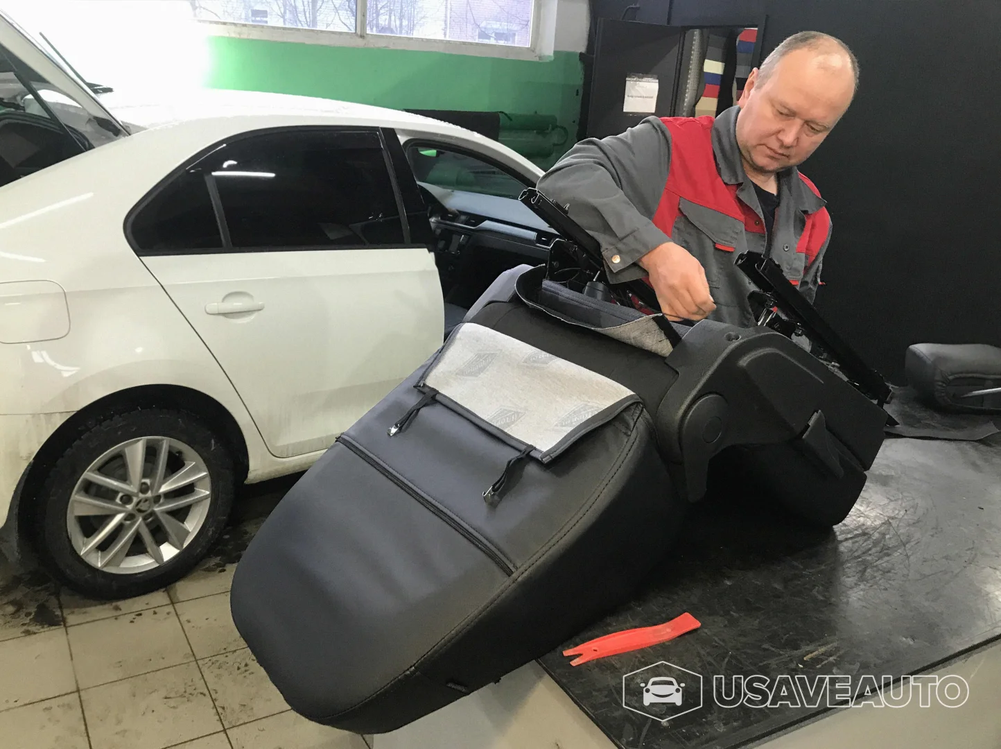 Установка чехлов