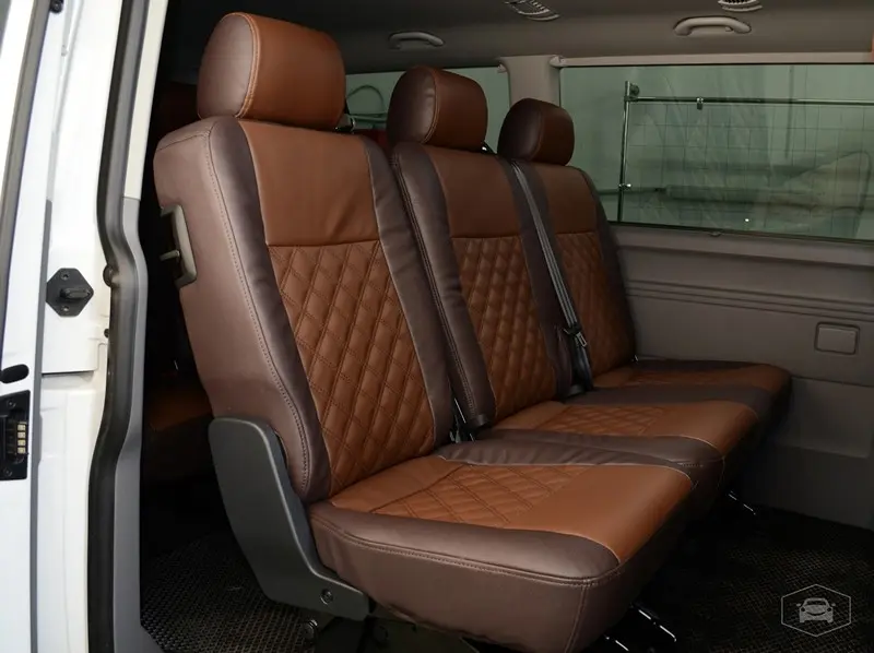 Установка чехлов от компании Прочехлы на VW Caravelle