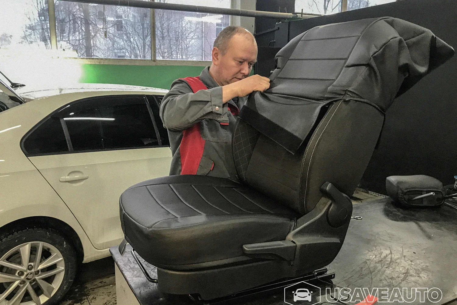 Установка чехлов