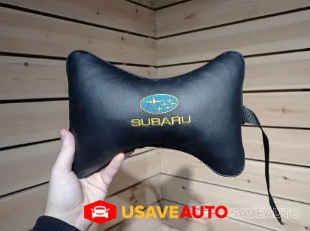 Подушка на подголовник из экокожи SUBARU 