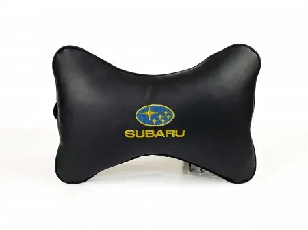 Подушка на подголовник из экокожи SUBARU 