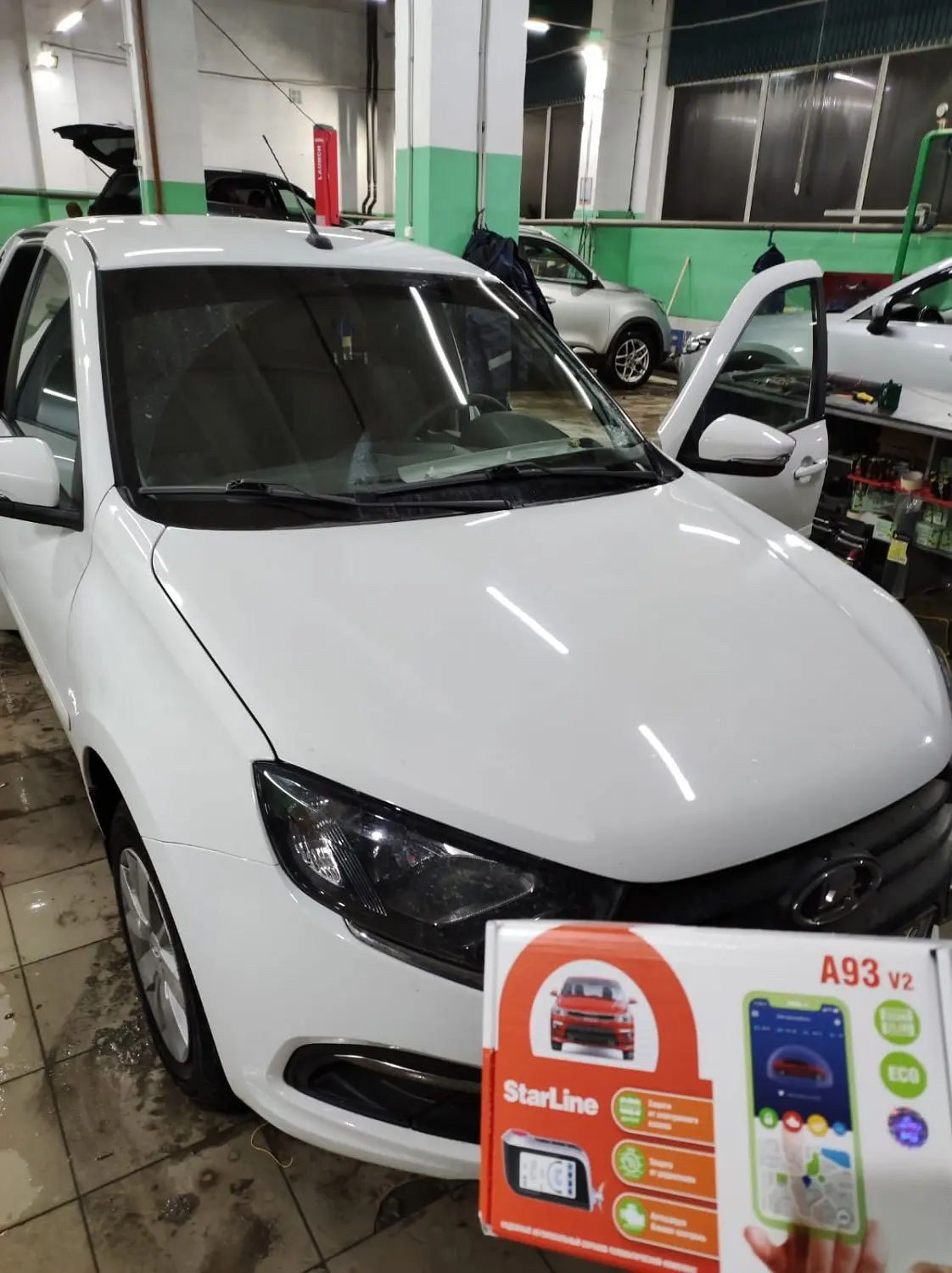 LADA Granta и StarLine A93