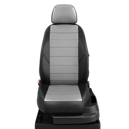 AVTOLIDER1 Авточехлы для Toyota Hilux 8 с 2015-н.в. джип-пикап Задняя спинка единая, сиденье 40 на 60, передний и задний подлокотники, 5 подголовников