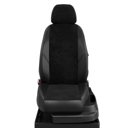 AVTOLIDER1 Авточехлы для Renault Symbol 1 с 1999-2008г. седан Задние спинка и сиденье единые, 5-подголовников